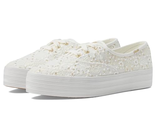 Keds Damen Punktschnürung Sneaker, Cream Lace Celebrations, 39 EU von Keds