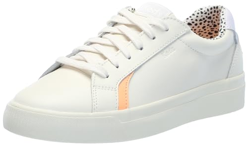 Keds Damen Pursuit Lace Up Sneaker, Egret/Lila/Multi Leder, 40 EU Weit von Keds