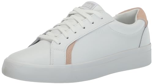 Keds Damen Pursuit Schnürschuh Sneaker, Weiß/Blush Leder, 38 EU Weit von Keds