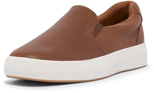 Keds Damen Pursuit Slip on Sneaker, Cognac Leder, 35 EU Weit von Keds