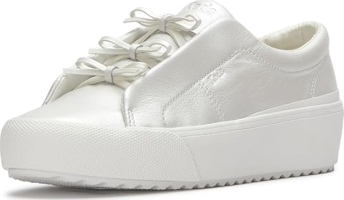 Keds Damen Rembw-8 Modischer Sneaker, Weißes Perlglanz-Leder, 41.5 EU von Keds