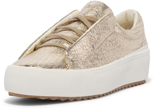 Keds Damen Remi Slip on Sneaker, Champagnerfarbenes geprägtes Leder, 38 EU von Keds