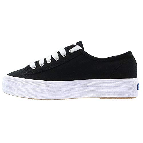 Keds Damen Triple Kick Leinwand Sneaker, schwarz, 38 EU von Keds