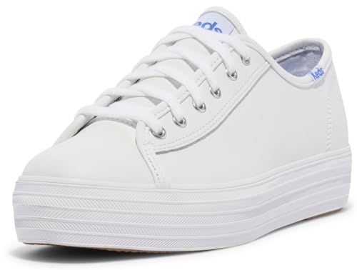 Keds Damen Triple Leather Laufschuhe, Weiß(Weiß), 37.5 EU von Keds