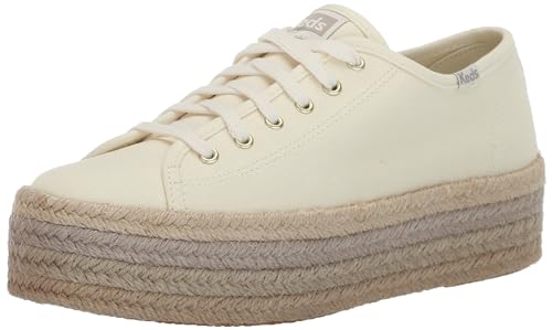 Keds Damen Triple Up Leder Sneaker, Natürliche Ombré-Jute, 38 EU von Keds