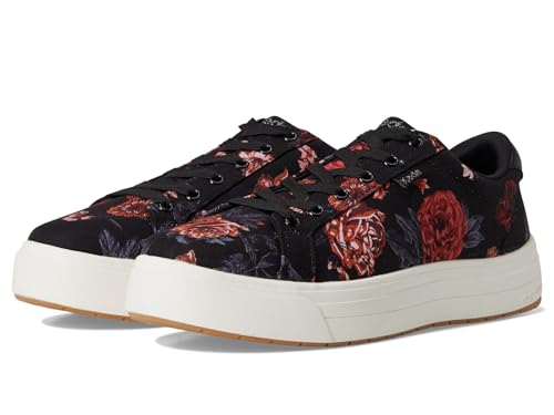 Keds Park Damen-Sneaker mit Schnürung, Schwarz/Pink Floral Canvas, 35.5 EU von Keds