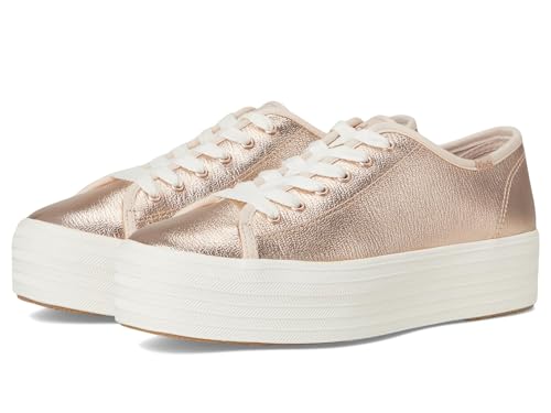 Keds Triple Up Damen-Sneaker aus Leder, Rotgoldfarbenes Metallic-Leder, 36 EU von Keds
