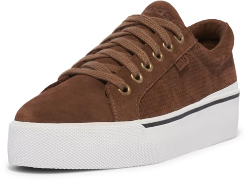 Keds Women's Jump Kick Duo Lace Up Sneaker, Brown Perf Suede, 7 von Keds