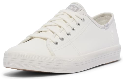 Keds Women's Kickstart Lace Up Sneaker, Snow White, 7.5 M US von Keds