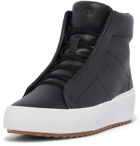 Keds Women's Remi Mid Bootie Sneaker, Black Leather, 9 von Keds