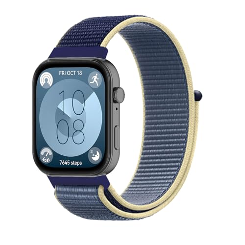 KeeFos Armband Kompatibel mit Huawei Watch Fit 3, Einstellbares Nylon Ersatzarmband Sport Damen Herren Uhrenarmbänder Kompatibel mit Huawei Watch Fit 3 - Blau KeeFos Armband Kompatibel mit Huawei Watch Fit 3, Einstellbares Nylon Ersatzarmband Sport Damen Herren Uhrenarmbänder Kompatibel mit Huawei Watch Fit 3 - Blau von KeeFos