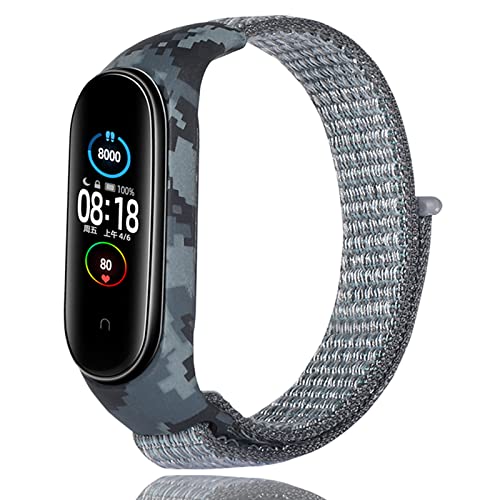 Keecuty Armband kompatibel mit Xiaomi Mi Band 6 Armband Xiaomi Mi Band 5 Armband, Verstellbarer Nylon Ersatzarmband kompatibel xiaomi mi Band 4/xiaomi mi Band 3 für Frauen Männer von Keecuty