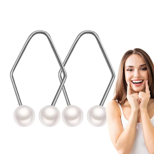 Grübchen Macher, 2 Stück Smile Gesichtstrainer, Smile Makers, Dimple Maker, Grübchen Macher Perlen Grübchen Trainer Für Damen Und Mädchen von Keedomm