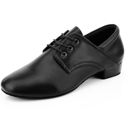 Keemi Ballsaal Tanzschuhe aus Leder für Herren, Schwarz, 42.5 EU von Keemi