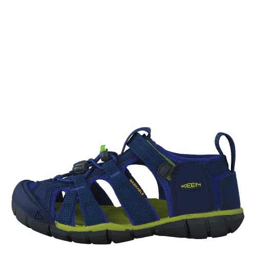 KEEN, Unisex Kinder Seacamp 2 CNX Sandalen , Blue Depths Chartreuse , 25/26 EU von KEEN