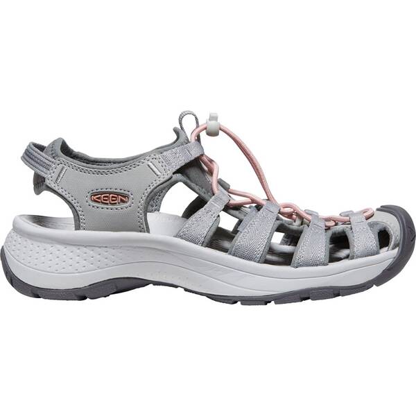 KEEN Damen Trekkingsandale ASTORIA WEST SANDAL W-GREY/CORAL von Keen