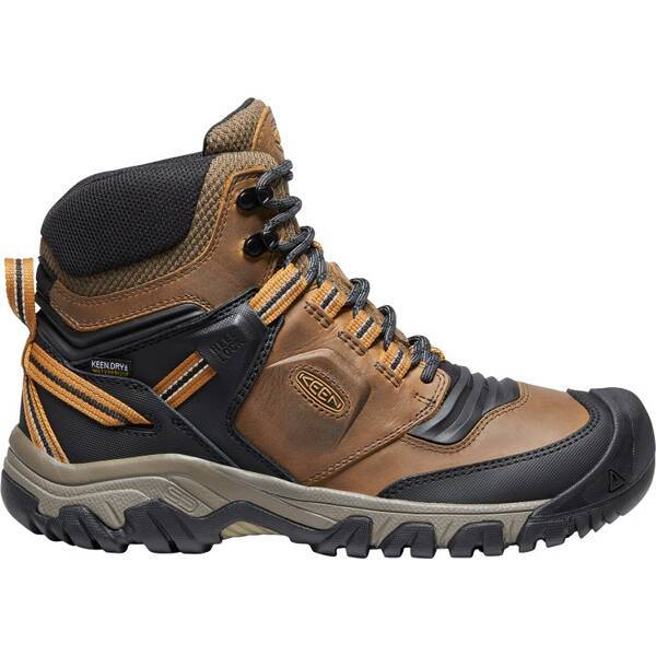 KEEN Herren Multifunktionsstiefel RIDGE FLEX MID WP M-BISON/GOLDEN BROWN von Keen