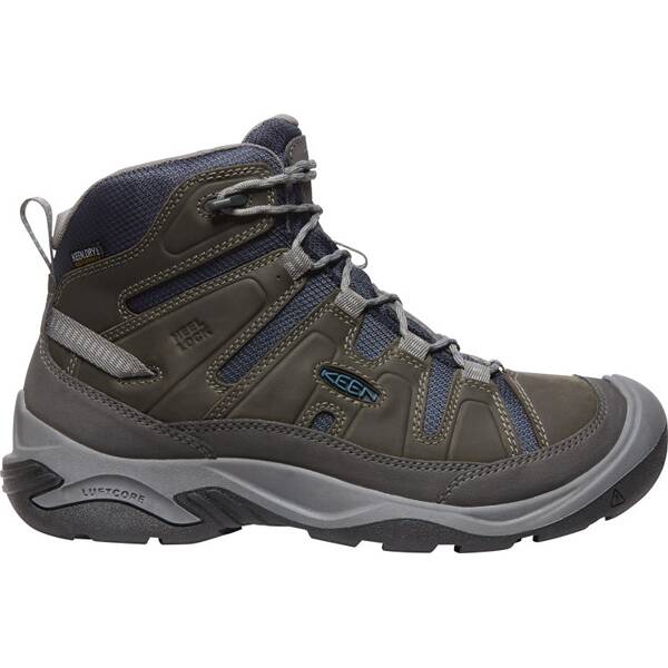 KEEN Herren Trekkingstiefel CIRCADIA MID WP M-STEEL GREY/LEGION BLUE von Keen