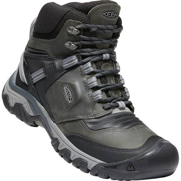 KEEN Herren Trekkingstiefel RIDGE FLEX MID WP M-MAGNET/BLACK von Keen