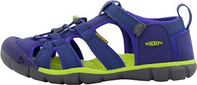 KEEN Kinder Sandalen Seacamp II CNX BLUE DEPTHS/CHARTREUSE - Gr. - 38 von Keen