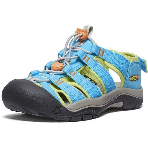 KEEN Unisex-Child Newport Boundless (Toddler/Little Big Kid) Sandals, Blue Atoll/Daiquiri Green, 3 Big Kid von KEEN