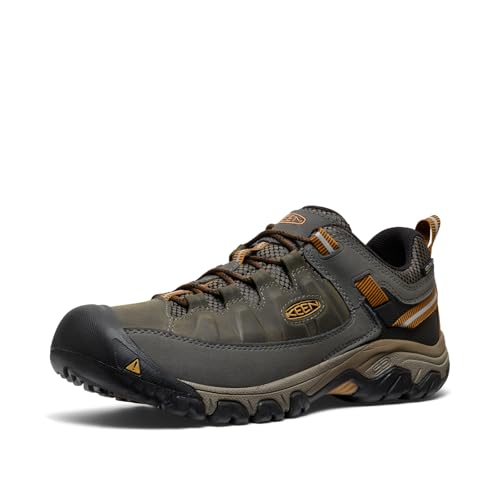 KEEN Targhee 3 Waterproof, Schuhe für Senderismo Hombre, Marrón (Black Olive/Golden Brown), 45 EU von KEEN