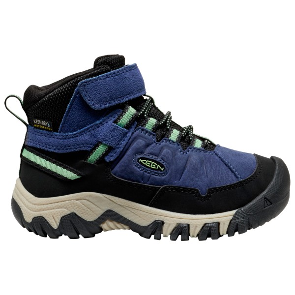 Keen - Kid's Targhee IV Mid WP - Wanderschuhe Gr 30 schwarz/blau von Keen