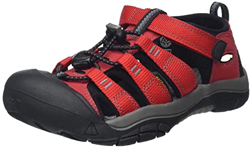 Keen Unisex-Kinder Newport H2 Trekking-& Wandersandalen,Rot (Ribbon Red/Gargoyle),27/28 EU von KEEN