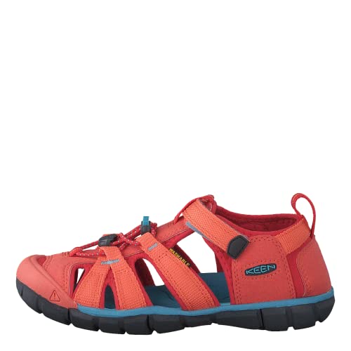 KEEN, Unisex Kinder Seacamp 2 CNX Sandalen , Coral Poppy Red , 32/33 EU von KEEN