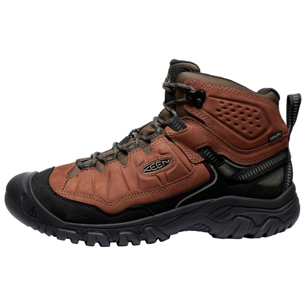 Keen - Targhee IV Mid WP Wide - Wanderschuhe Gr 45 - Wide schwarz/braun von Keen