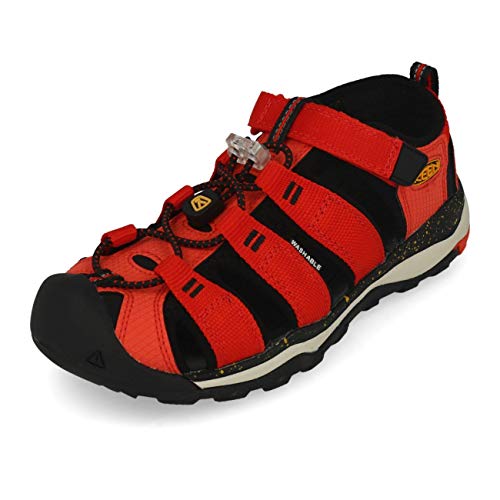 Keen Unisex-Kinder Newport NEO H2 Aqua Schuhe, Mehrfarbig Fiery Red Golden Rod 1020609 von KEEN