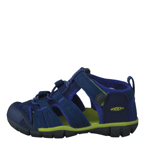 KEEN, Unisex Kinder Seacamp 2 CNX Sandalen , Blue Depths Chartreuse , 20/21 EU von KEEN