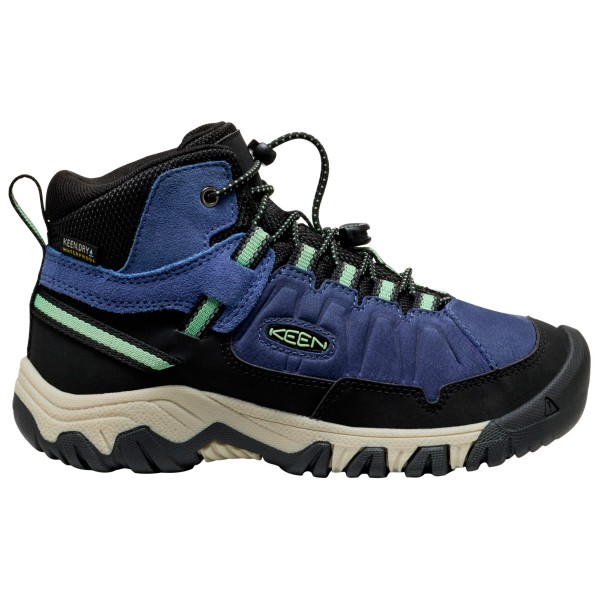 Keen - Youth's Targhee IV Mid WP - Wanderschuhe Gr 38 schwarz/blau von Keen