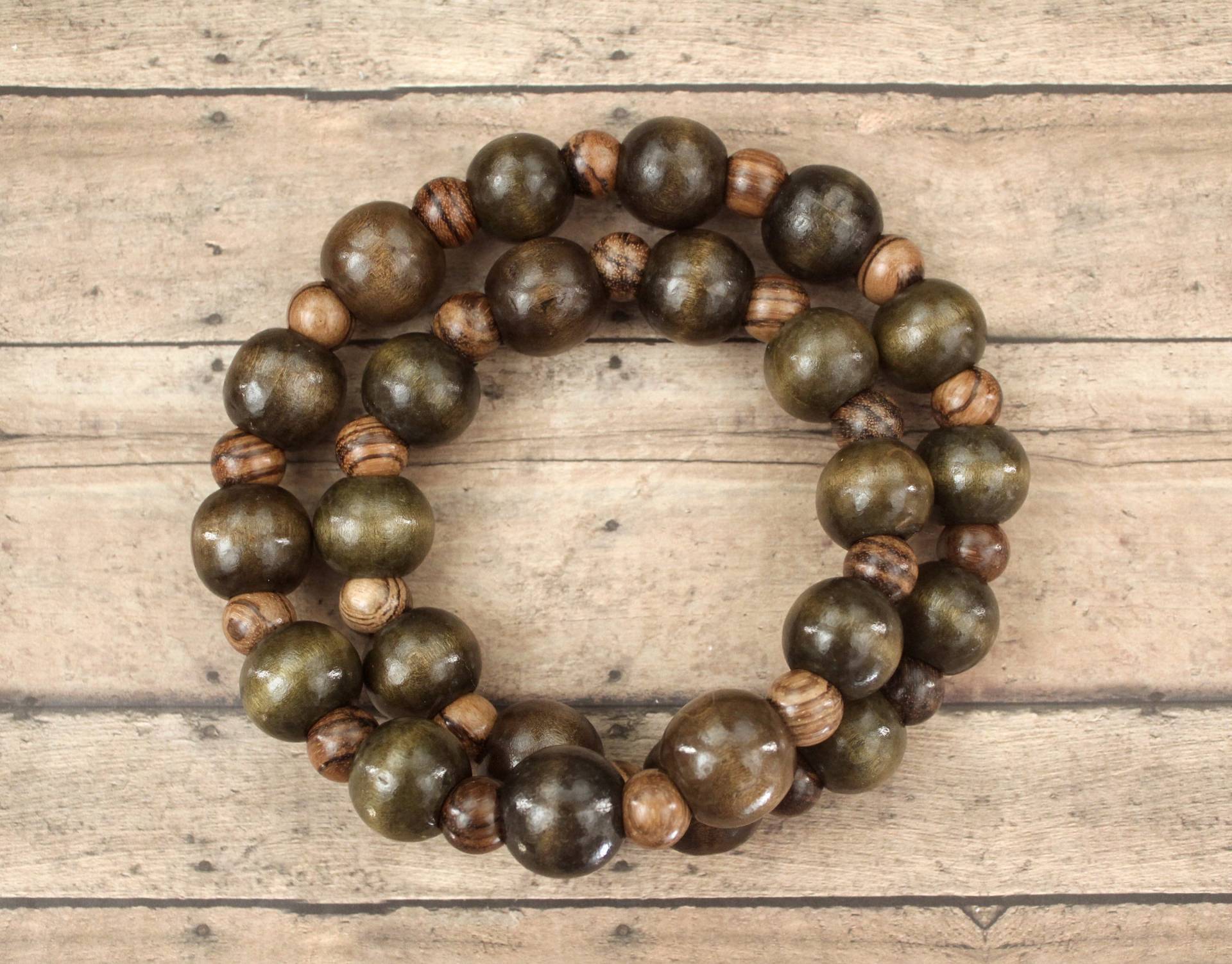 Holz Perlenkette, Männer & Frauen Chunky Perlen Halskette, Unisex Schmuck von KeenaraShawn