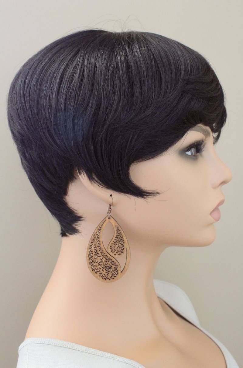 Laser Geschnittene Holz Ohrringe Tropfen Design von KeenaraShawn