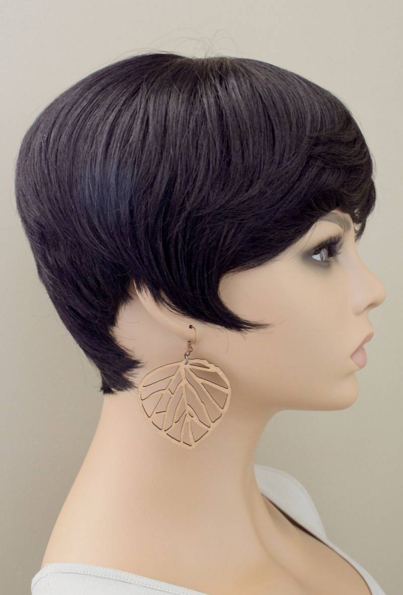 Laser Geschnittene Holzblatt Ohrringe Natürliches, Leichtes Design von KeenaraShawn