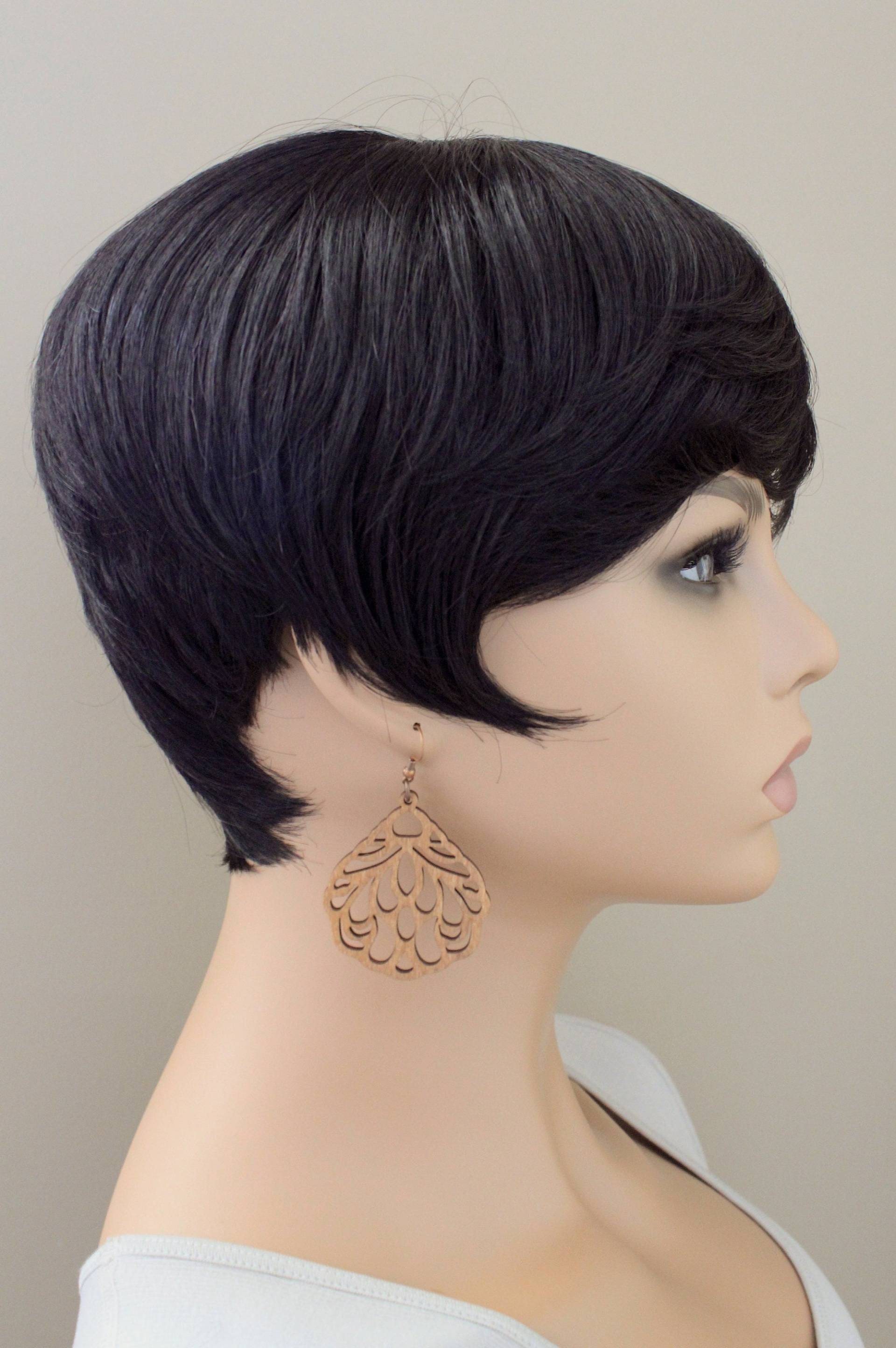 Laser Geschnittene Holzblumen Ohrringe Leichte Nickelfreie Haken von KeenaraShawn