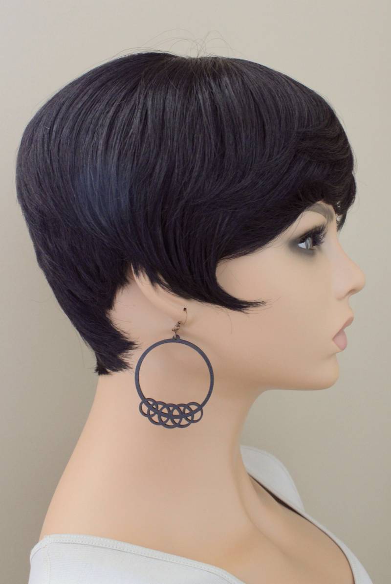 Laser Geschnittene Holzohrringe Circle Design, Nickelfrei von KeenaraShawn