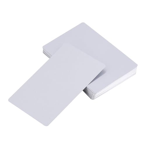 Keenso 50pcs 5 Farben Elegante Metal Smooth Visitenkarten - Hochwertige Aluminiumlegierung - Perfektes Werkzeug, um Einen Dauerhaften Eindruck zu hinterlassen! (Silver) von Keenso