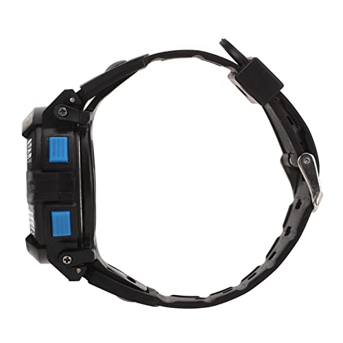 Keenso Digitaluhr, Multifunktions-WR50M wasserdichte Alarm-Herren-Elektronikuhr, Modisch für Schüler Zum Schwimmen (Schwarz Blau von Keenso