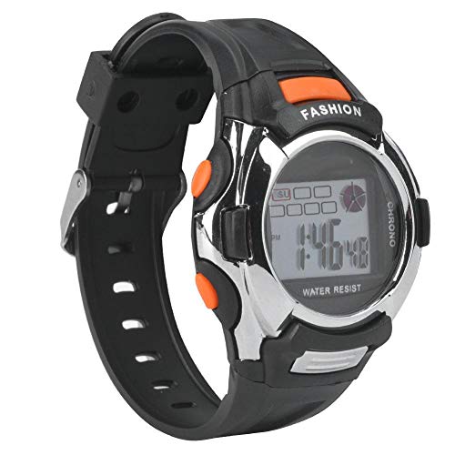Kinder Sportuhr, Multifunktion elektronische Watch Leuchtende Digitale Kinder Sportuhr LED wasserdichte Digitale Sportuhr (Schwarz) von Keenso