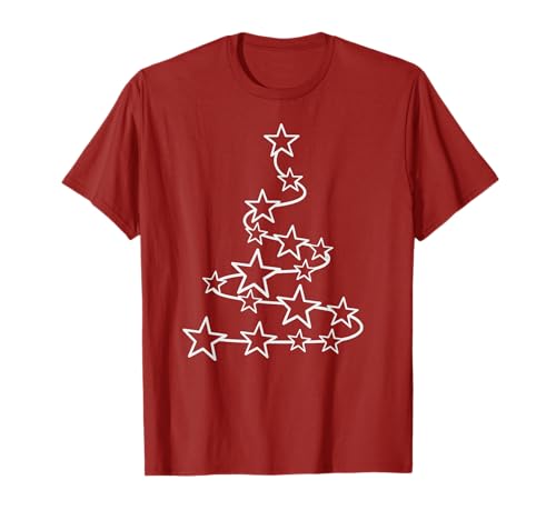 Weihnachtsbaumsterne für Damen, Herren & Kinder, einfache Weihnachten T-Shirt Weihnachtsbaumsterne für Damen, Herren & Kinder, einfache Weihnachten T-Shirt von Keep Christmas Simple