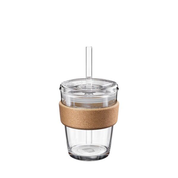 KeepCup - COLD CUP CORK – To Go Becher aus Glas mit Strohhalm in 2 Größen von KeepCup
