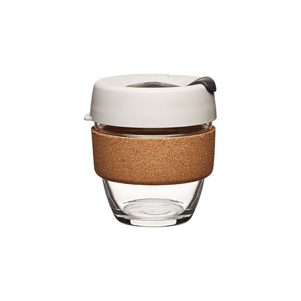 KeepCup Coffee to go Becher aus Glas mit Grifffläche aus Kork - Limited Edition - Small 227ml von KeepCup