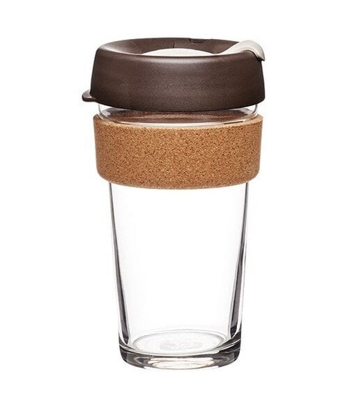 KeepCup L - BREW CORK – Coffee to go Becher aus Glas mit Korkband - 454ml von KeepCup