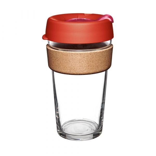 KeepCup L - BREW CORK – Coffee to go Becher aus Glas mit Korkband - 454ml von KeepCup