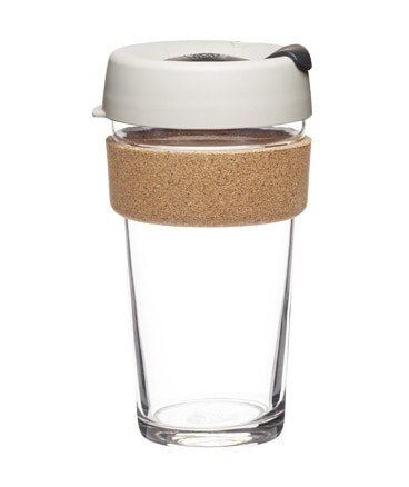 KeepCup L - BREW CORK – Coffee to go Becher aus Glas mit Korkband - 454ml von KeepCup