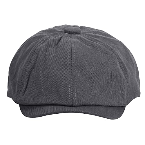 KeepSa Herren Baumwolle Tellermütze Schirmmütze Flatcap Schiebermütze Baskenmütze Cap Newsboy Stil Hut von KeepSa