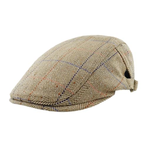 KeepSa Baumwolle Herren Schirmmütze Schiebermütze Chirmmütze Gatsby Newsboy Flatcap Baskenmütze von KeepSa