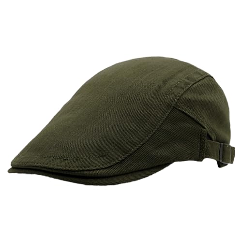 KeepSa Herren Newsboy Schiebermütze Flatcap Baumwolle Tellermütze Schlägermütze Gatsby Ivy Barett Cap Schirmmützen Hut Sommer Atmungsaktiv Verstellbare Vintage Cabbie Cap 56-59CM von KeepSa
